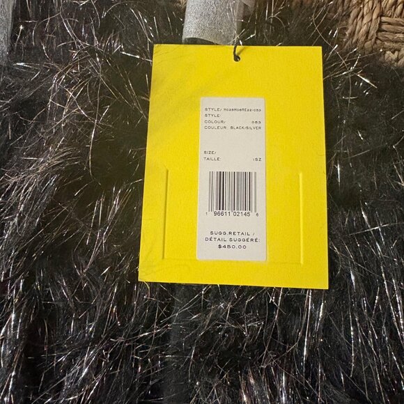 NWT Marc Jacobs The Creature Small Bag in Black/Silver Faux Fur & black leather - Picture 12 of 12